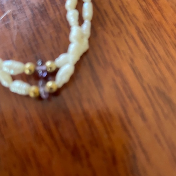 Freshwater Rice Pearl & Semiprecious Beaded Necklace & Bracelet Set - Picture 5 of 8